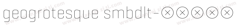 geogrotesque smbdlt字体转换